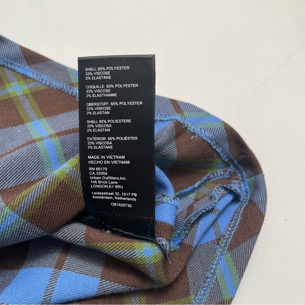 NWT URBAN OUTFITTERS plaid low rise mini skirt - Picture 7 of 7